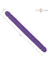 INTENSE GUNTER DILDO DOBLE VIBRADOR 40 CM MORADO CONTROL REMOTO