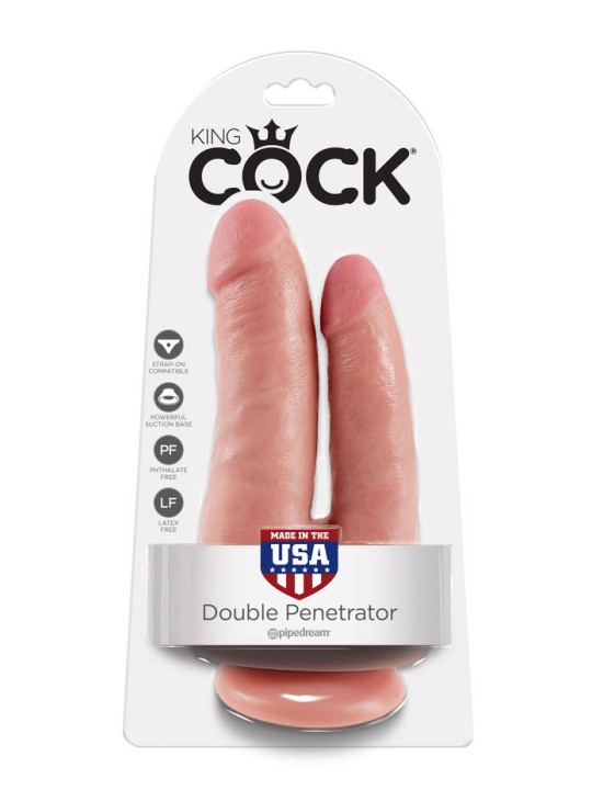 KING COCK DOBLE PENETRACION NATURAL
