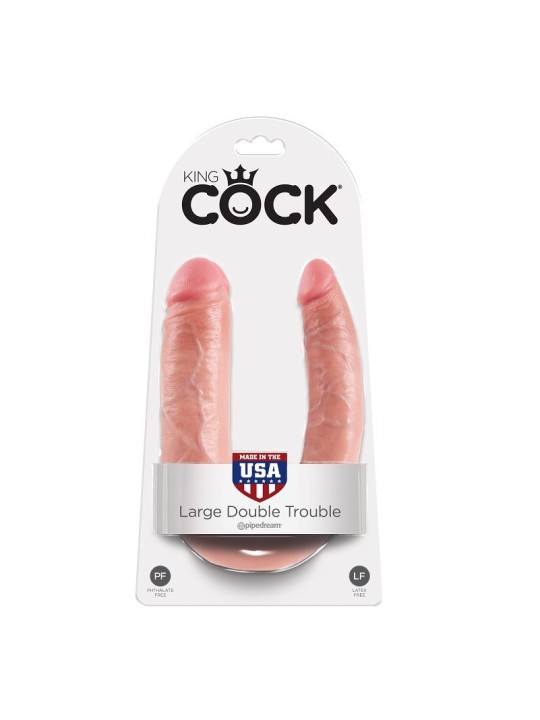 KING COCK DILDO DOBLE PENETRACION 178 CM NATURAL
