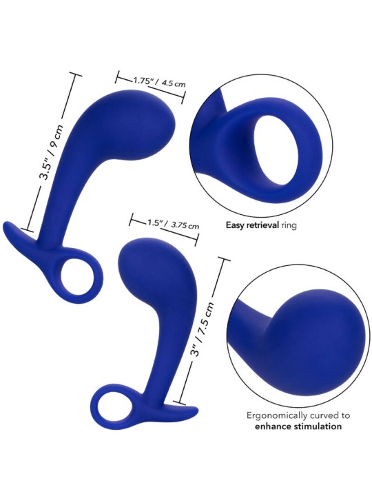 CALEXOTICS ADMIRAL SET 2 PLUG ANAL AZUL