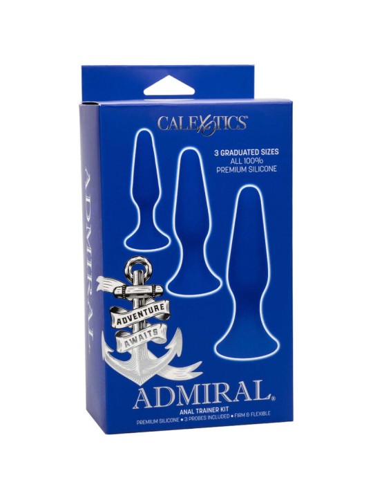 CALEXOTICS ADMIRAL KIT 3 PLUG ANAL AZUL