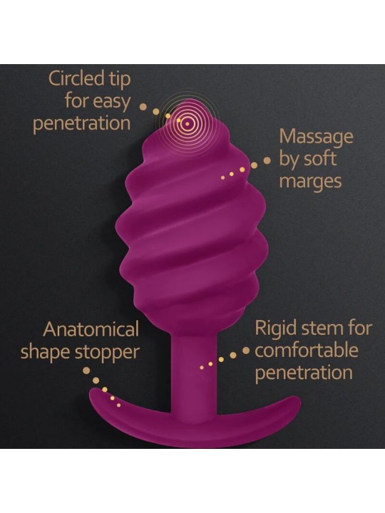 G VIBE GPLUG TWIST 2 PLUG ANAL MORADO