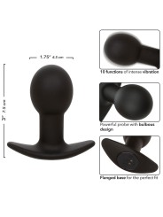 CALEXOTICS ROCK BOTTOM PLUG ANAL 10 VIBRACIONES SILICONA NEGRO
