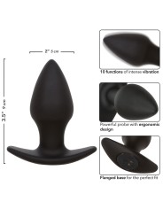 CALEXOTICS ROCK BOTTOM PERFECT PLUG ANAL 10 VIBRACIONES SILICONA NEGRO