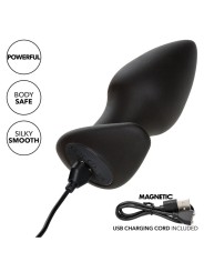 CALEXOTICS ROCK BOTTOM PERFECT PLUG ANAL 10 VIBRACIONES SILICONA NEGRO