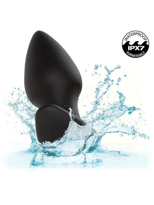CALEXOTICS ROCK BOTTOM PERFECT PLUG ANAL 10 VIBRACIONES SILICONA NEGRO