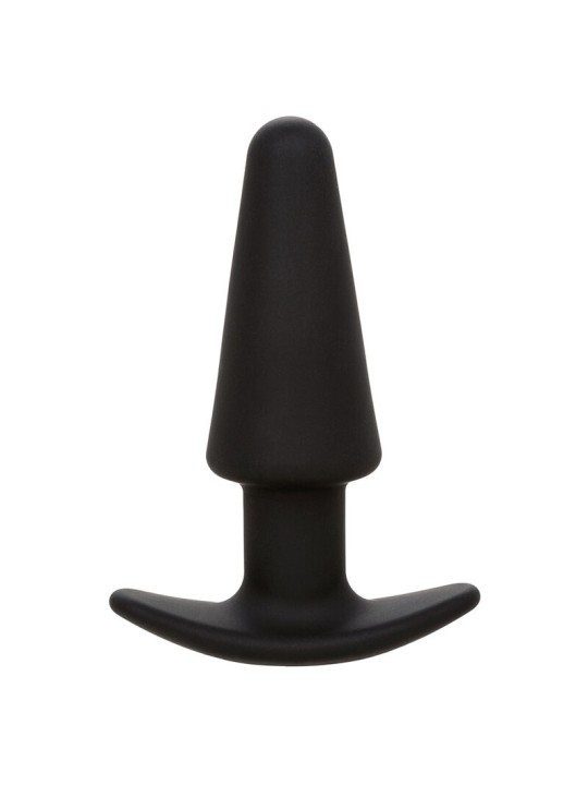 CALEXOTICS ROCK BOTTOM PLUG ANAL CONICO 10 VIBRACIONES SILICONA NEGRO