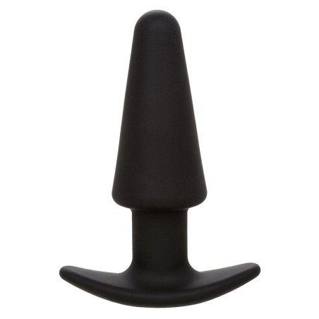 CALEXOTICS ROCK BOTTOM PLUG ANAL CONICO 10 VIBRACIONES SILICONA NEGRO