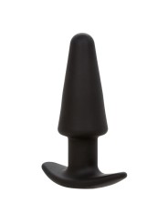 CALEXOTICS ROCK BOTTOM PLUG ANAL CONICO 10 VIBRACIONES SILICONA NEGRO