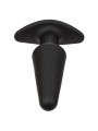 CALEXOTICS ROCK BOTTOM PLUG ANAL CONICO 10 VIBRACIONES SILICONA NEGRO