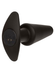 CALEXOTICS ROCK BOTTOM PLUG ANAL CONICO 10 VIBRACIONES SILICONA NEGRO