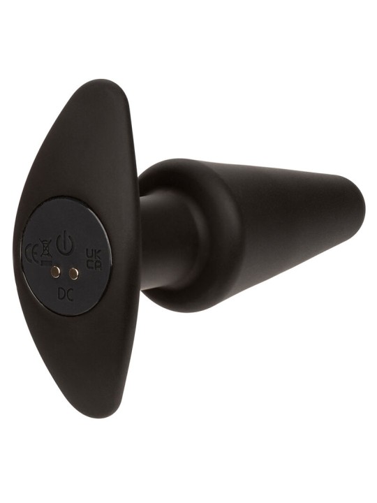 CALEXOTICS ROCK BOTTOM PLUG ANAL CONICO 10 VIBRACIONES SILICONA NEGRO