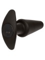CALEXOTICS ROCK BOTTOM PLUG ANAL CONICO 10 VIBRACIONES SILICONA NEGRO