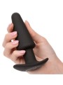 CALEXOTICS ROCK BOTTOM PLUG ANAL CONICO 10 VIBRACIONES SILICONA NEGRO