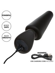 CALEXOTICS ROCK BOTTOM PLUG ANAL CONICO 10 VIBRACIONES SILICONA NEGRO