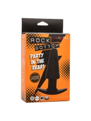 CALEXOTICS ROCK BOTTOM PLUG ANAL CONICO 10 VIBRACIONES SILICONA NEGRO