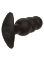 CALEXOTICS ROCK BOTTOM PLUG ANAL CON CUENTAS 10 VIBRACIONES SILICONA NEGRO