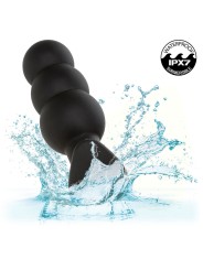 CALEXOTICS ROCK BOTTOM PLUG ANAL CON CUENTAS 10 VIBRACIONES SILICONA NEGRO