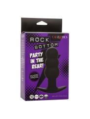 CALEXOTICS ROCK BOTTOM PLUG ANAL CON CUENTAS 10 VIBRACIONES SILICONA NEGRO
