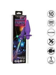 CALEXOTICS SOUTHERN LIGHTS LIGHT UP PLUG ANAL CON LUCES 10 VIBRACIONES SILICONA VIOLETA