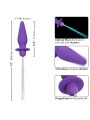 CALEXOTICS SOUTHERN LIGHTS LIGHT UP PLUG ANAL CON LUCES 10 VIBRACIONES SILICONA VIOLETA