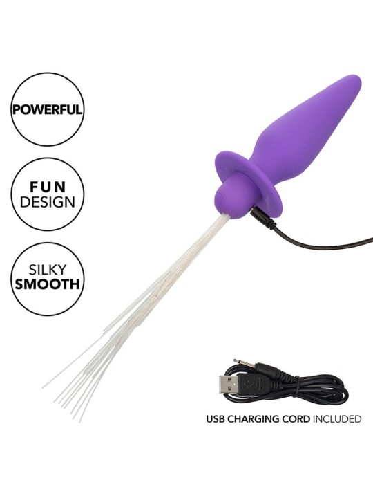 CALEXOTICS SOUTHERN LIGHTS LIGHT UP PLUG ANAL CON LUCES 10 VIBRACIONES SILICONA VIOLETA