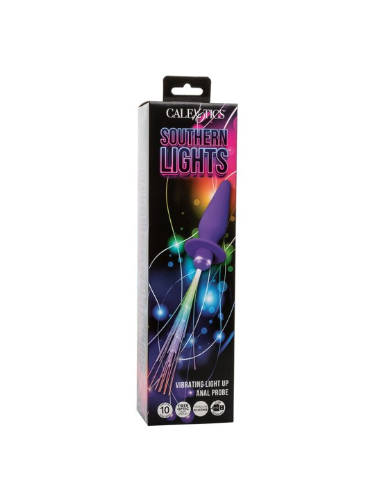 CALEXOTICS SOUTHERN LIGHTS LIGHT UP PLUG ANAL CON LUCES 10 VIBRACIONES SILICONA VIOLETA CALEXOTICS SOUTHERN LIGHTS LIGHT UP PLUG ANAL CON LUCES 10 VIBRACIONES SILICONA VIOLETA