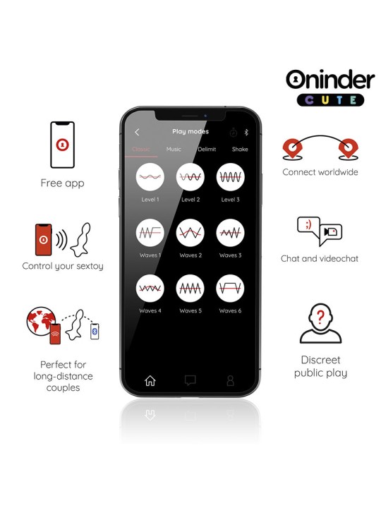 ONINDER CUTE LOVE BUTT VIBRADOR PLUG ANAL DILATADOR APP MUNDIAL GRATUITA