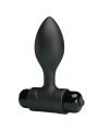 PRETTY LOVE VIBRA BUTT PLUG ANAL 10 VIBRACIONES NEGRO