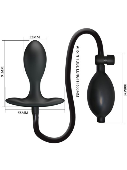 PRETTY LOVE PLUG ANAL INFLABLE NEGRO