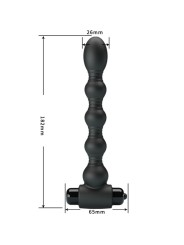 PRETTY LOVE LYNN PLUG ANAL SILICONA 10 VIBRACIONES NEGRO