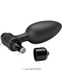 PRETTY LOVE VIBRA BUTT PLUG 2 PLUG ANAL 10 VIBRACIONES NEGRO