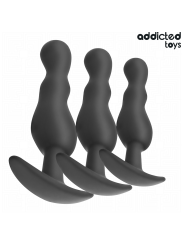 ADDICTED TOYS SET DE 3 PLUG ANAL SILICONA MODELO 1