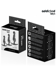 ADDICTED TOYS SET DE 3 PLUG ANAL SILICONA MODELO 1