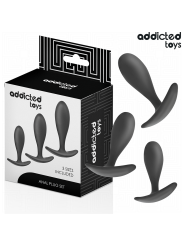 ADDICTED TOYS SET DE 3 PLUG ANAL SILICONA MODELO 2