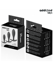ADDICTED TOYS SET DE 3 PLUG ANAL SILICONA MODELO 2