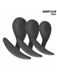 ADDICTED TOYS SET DE 3 PLUG ANAL SILICONA MODELO 3