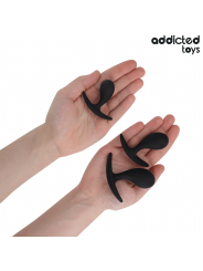 ADDICTED TOYS SET DE 3 PLUG ANAL SILICONA MODELO 3
