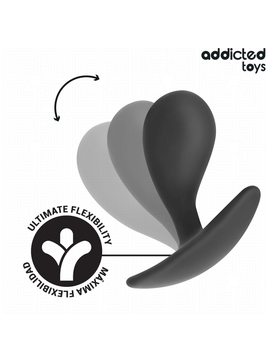 ADDICTED TOYS SET DE 3 PLUG ANAL SILICONA MODELO 3