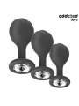 ADDICTED TOYS SET DE 3 PLUG SILICONA ANAL CON JOYA