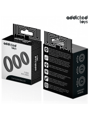ADDICTED TOYS SET DE ANILLOS SILICONA PLANOS