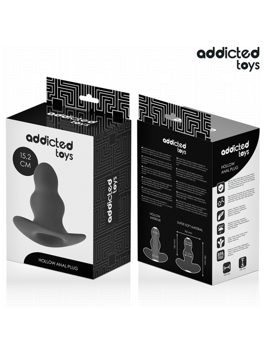 ADDICTED TOYS PLUG ANAL HUECO SILICONA TALLA XXL 152 CM