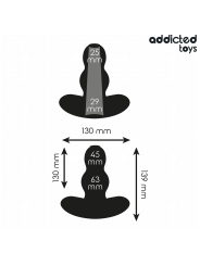 ADDICTED TOYS PLUG ANAL HUECO SILICONA TALLA XL 139 CM