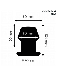 ADDICTED TOYS PLUG ANAL HUECO EXTREM SILICONA TALLA L 104 CM