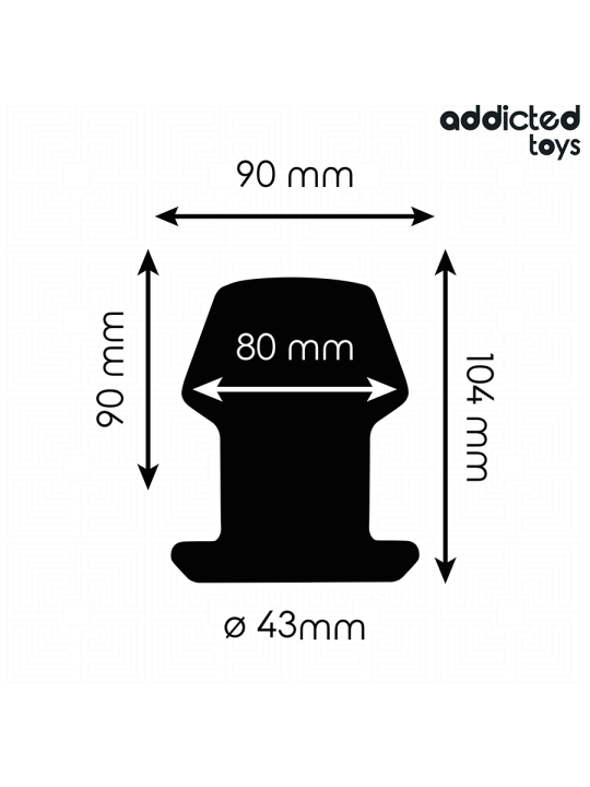 ADDICTED TOYS PLUG ANAL HUECO EXTREM SILICONA TALLA L 104 CM