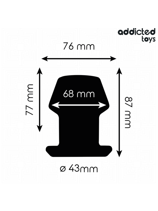 ADDICTED TOYS PLUG ANAL HUECO EXTREM SILICONA TALLA M 87 CM