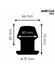 ADDICTED TOYS PLUG ANAL HUECO EXTREM SILICONA TALLA S 75 CM