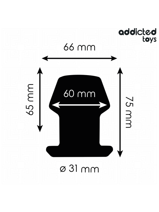 ADDICTED TOYS PLUG ANAL HUECO EXTREM SILICONA TALLA S 75 CM