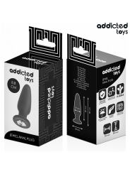 ADDICTED TOYS PLUG ANAL CON JOYA SILICONA TALLA S 88 CM
