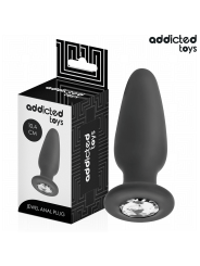 ADDICTED TOYS PLUG ANAL CON JOYA SILICONA TALLA M 104 CM